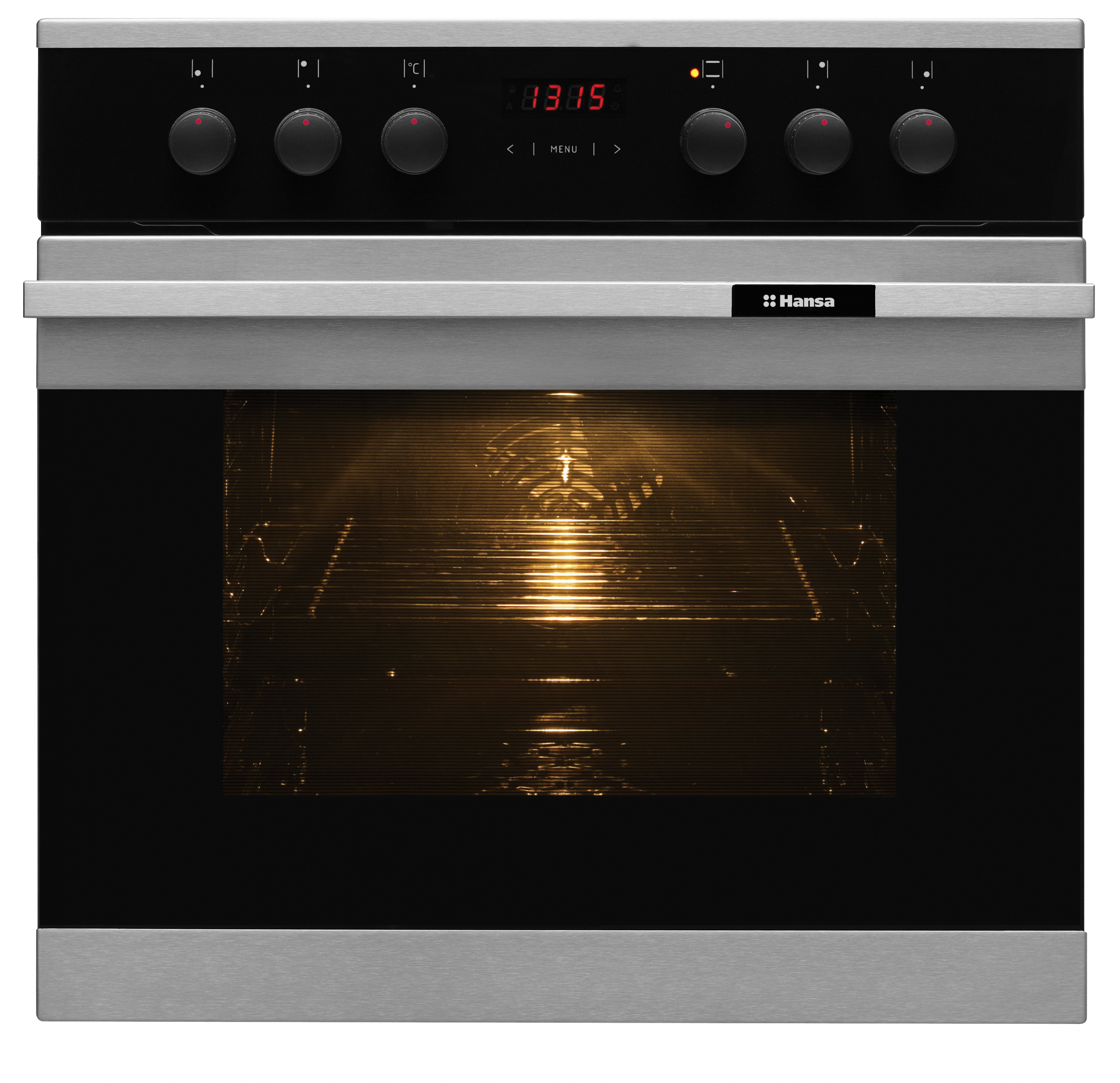 Built-in cooker with gas hob